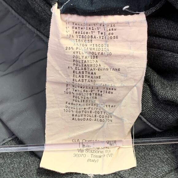 EMPORIO ARMANI Size 32 Grey Viscose Blend Drawstring Casual Pants - Picture 4 of 5